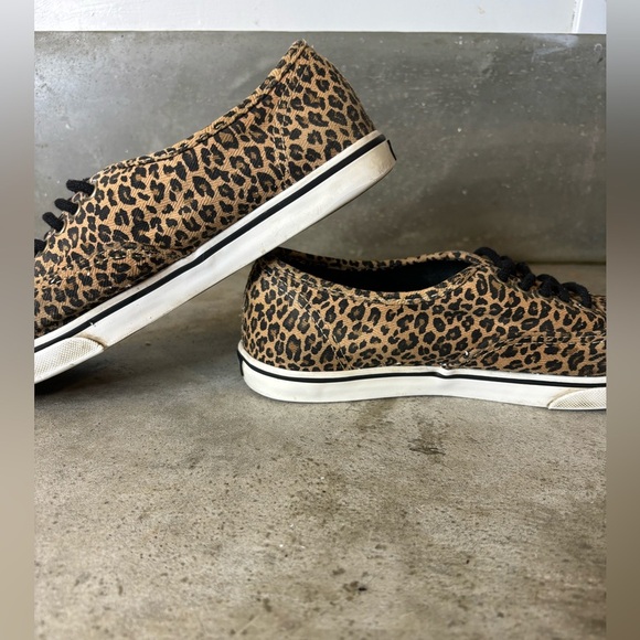 Vans Leopard Authentic Shoes Size M5.5 / W7 Leopard Print Excellent Condition - Picture 12 of 13